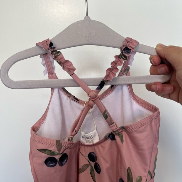 Zara Olive Print Bathing Suit NWT - Picture 2 of 2